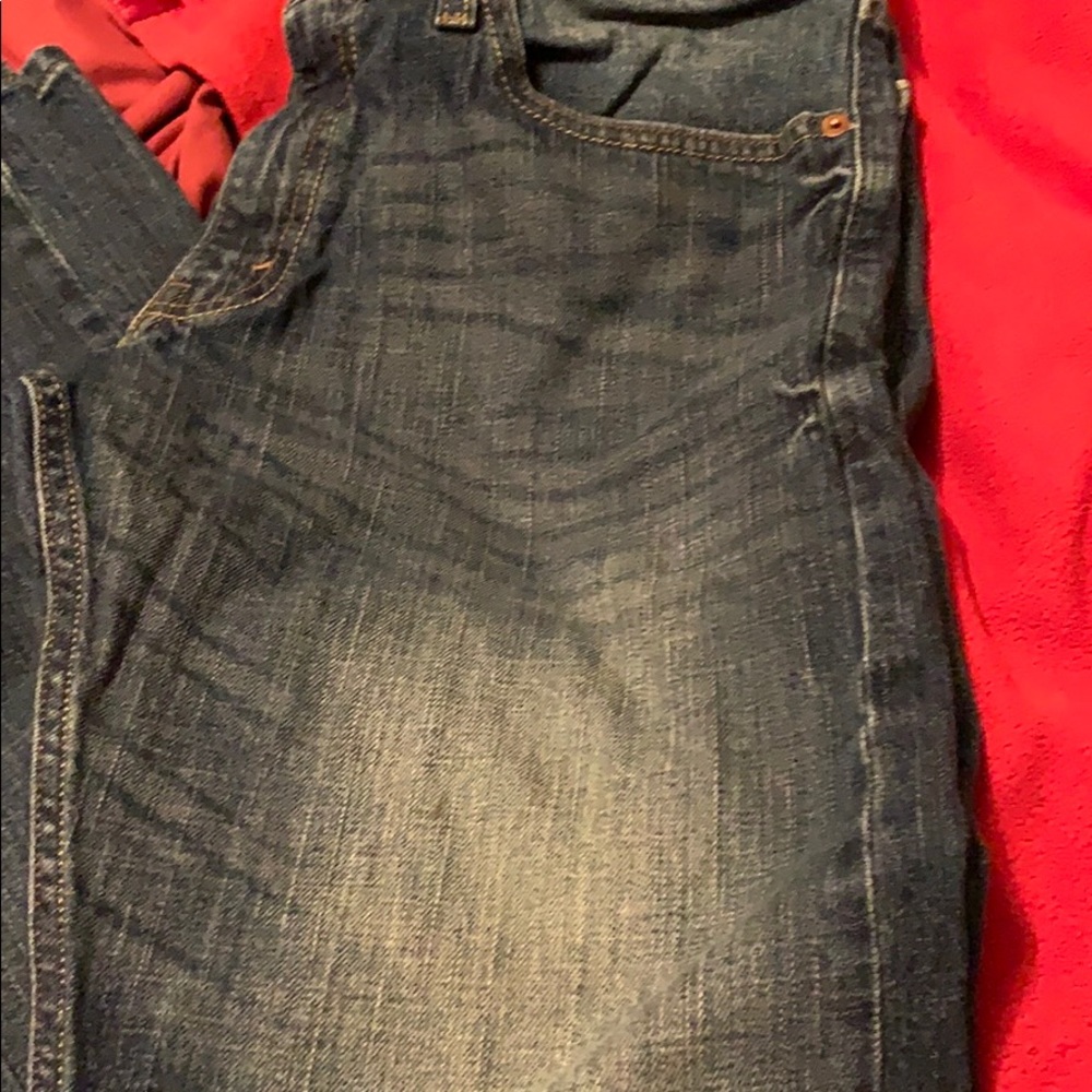 Size 33 L 30 Levi Strauss straight blue jeans